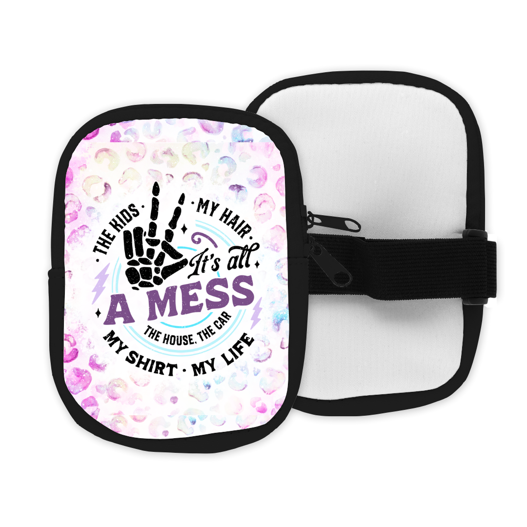 It's All A Mess Zippered Pouch/Bag For 40oz Tumbler