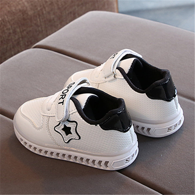 Kids LED Light-Up Shoes, Laced Running Sneakers for Boys/Girls - Glowing Casual Sports Footwear