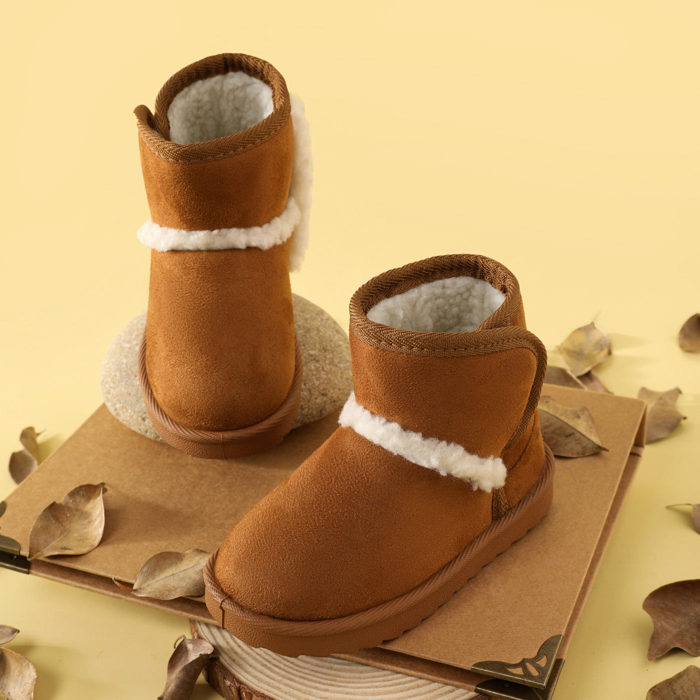 Kids’ Snow Boots with Cozy Sheepskin Lining