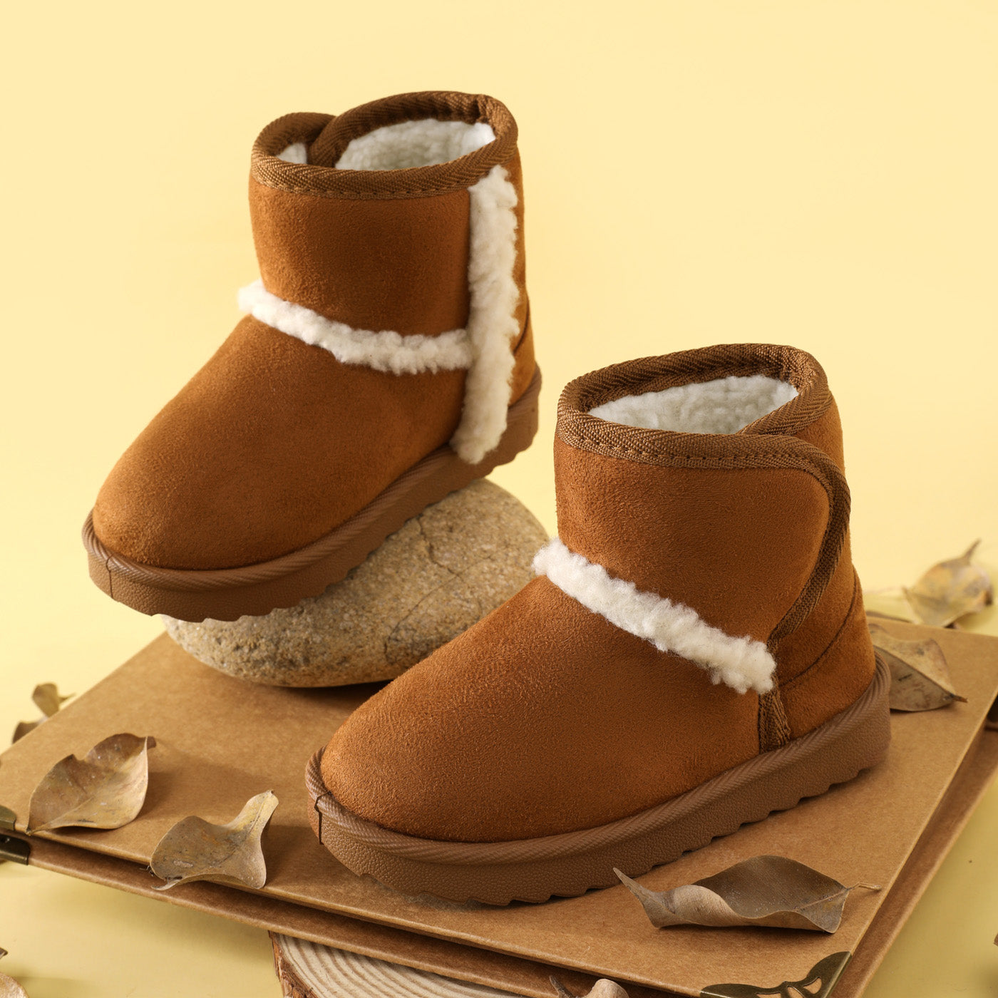 Kids’ Snow Boots with Cozy Sheepskin Lining