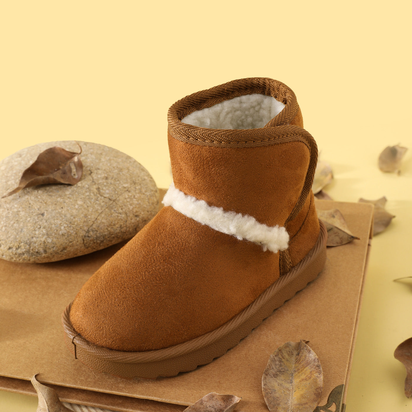 Kids’ Snow Boots with Cozy Sheepskin Lining