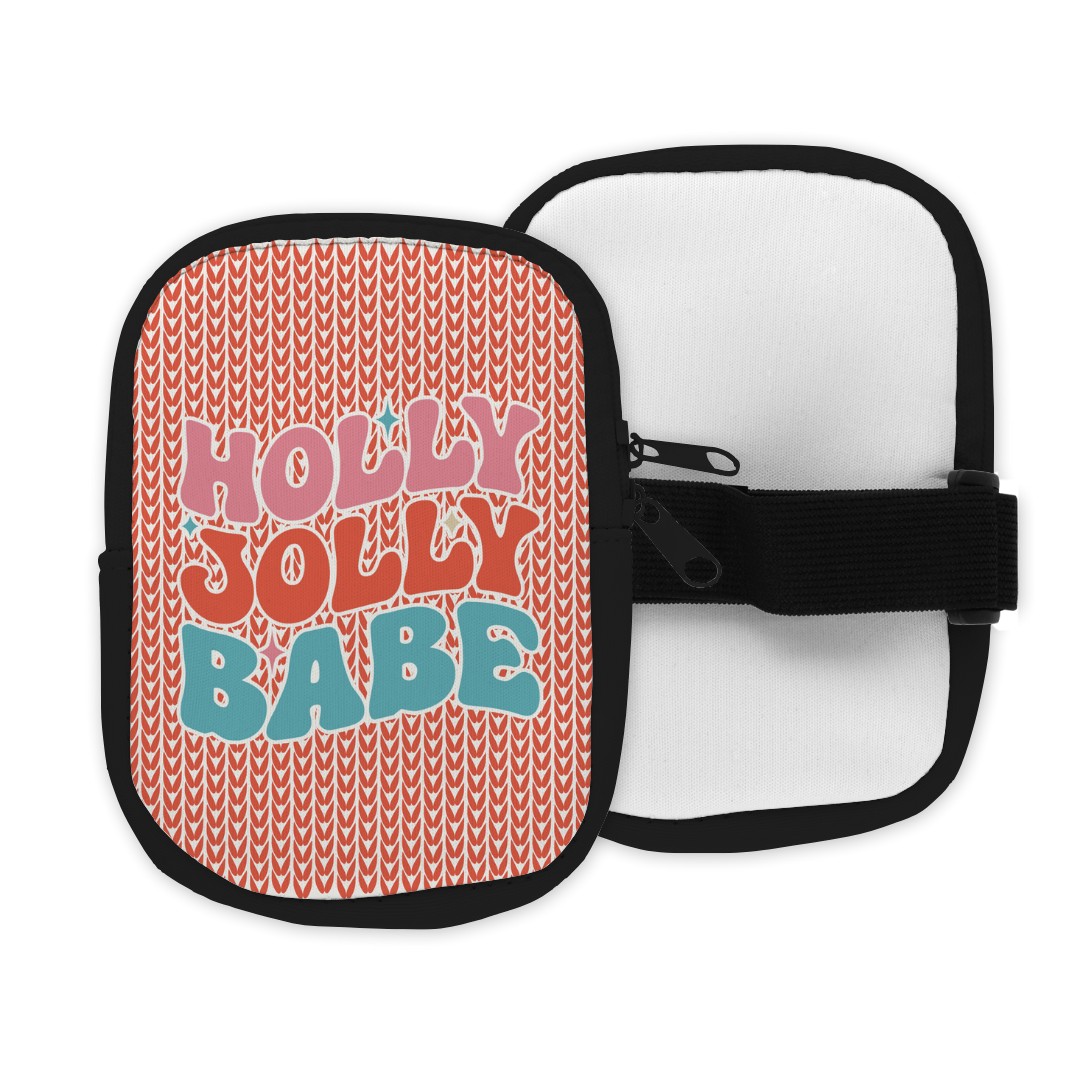 Holly Jolly Babe Zippered Pouch/Bag For 40oz Tumbler