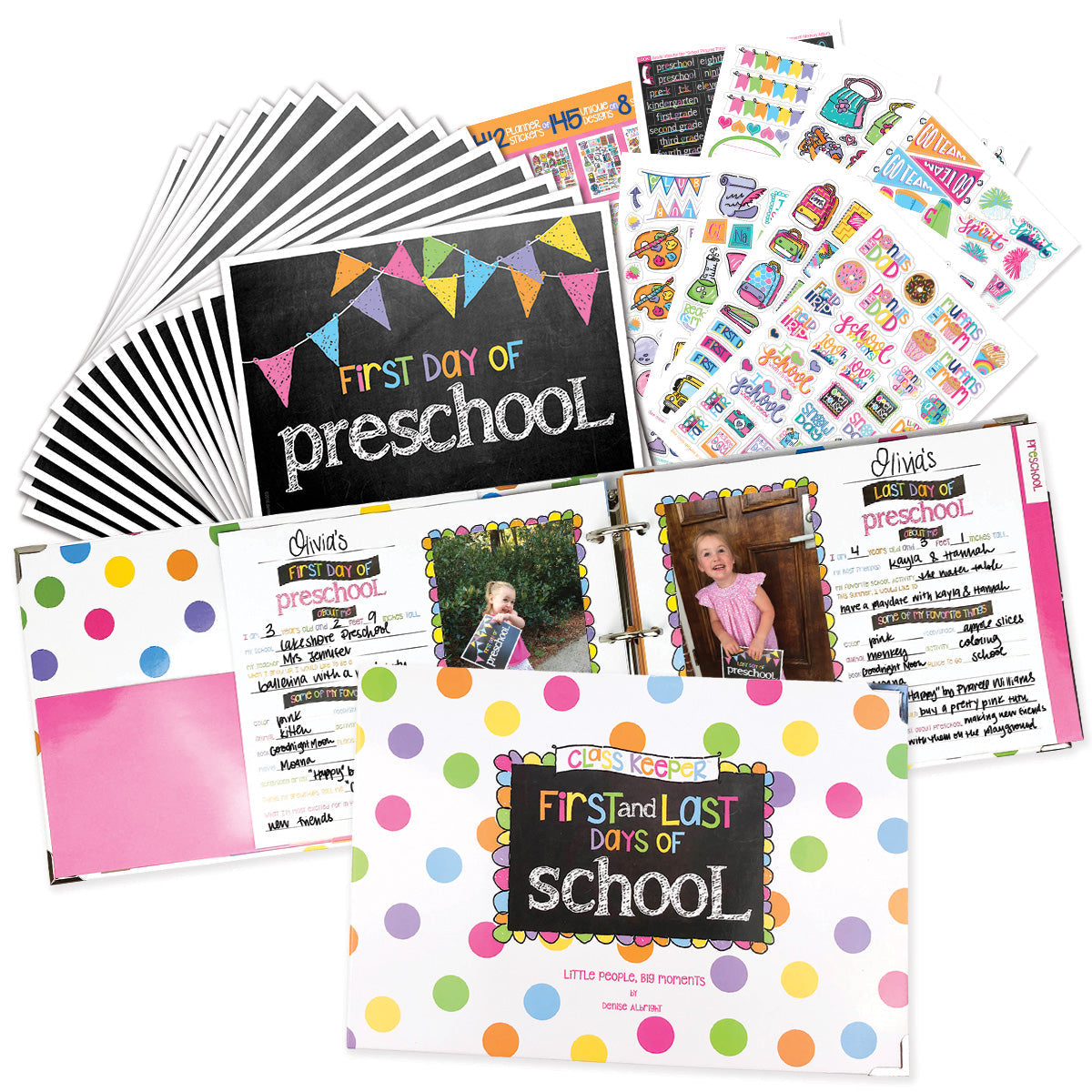 Mom Must-Have School Keepsake Kit | Class Keeper® + Photo Prop Deck + School Stickers