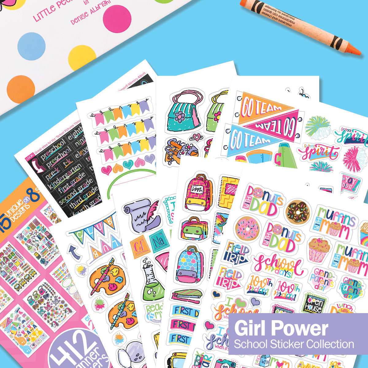 Mom Must-Have School Keepsake Kit | Class Keeper® + Photo Prop Deck + School Stickers