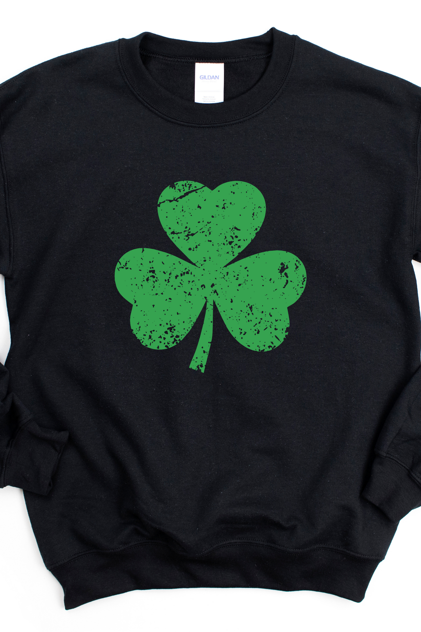 DISTRESSED SHAMROCK SWEATSHIRT