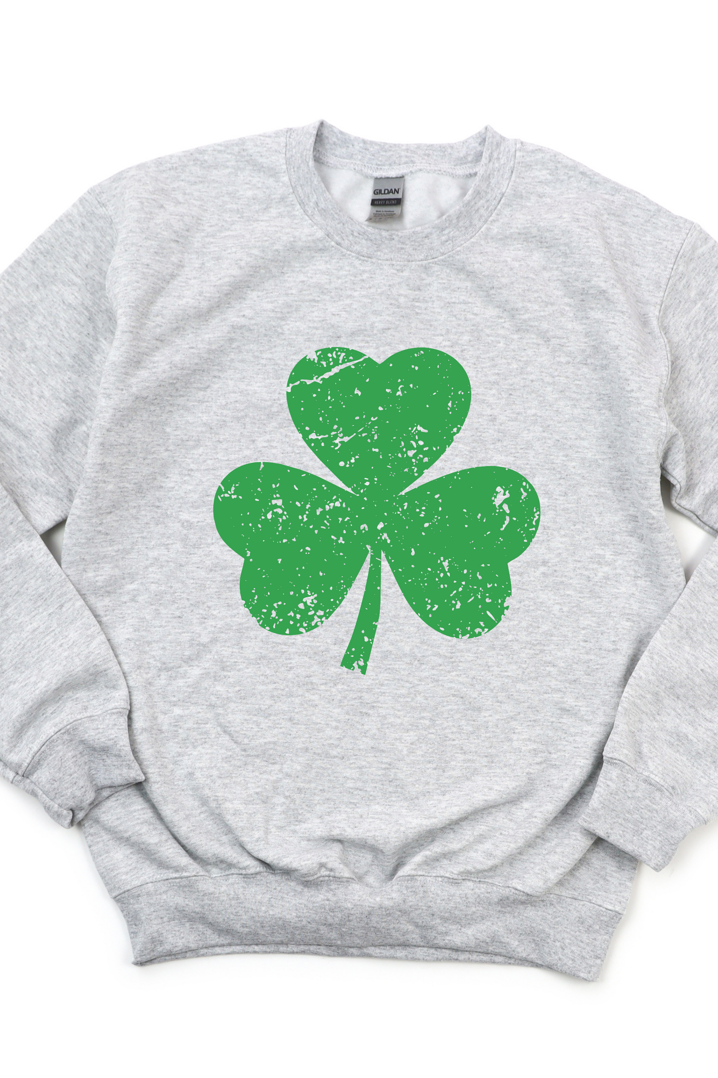 DISTRESSED SHAMROCK SWEATSHIRT