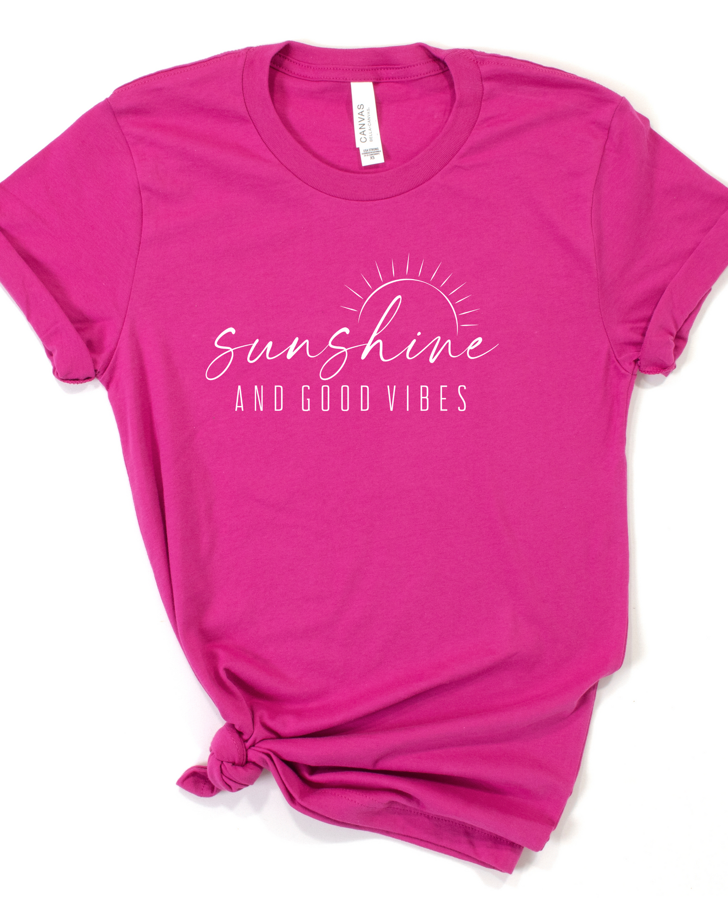 SUNSHINE & GOOD VIBES TEE (BELLA CANVAS)